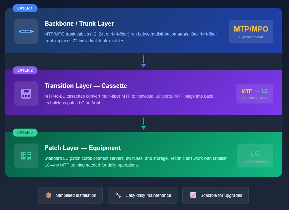 Three-layer hybrid architecture Three-layer hybrid architecture
